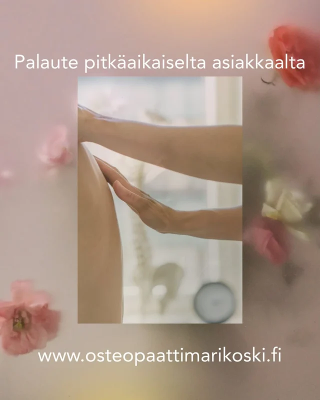 Sain palautteen pitkäaikaiselta asiakkaaltani. Vau, tämä tekee onnelliseksi:”Olen käynyt Marin hoidettavana jo seitsemän vuotta milloin mistäkin syystä. Olen saanut Marilta merkittävää helpotusta niin kuukautiskipuihin ja niska-hartia-alueen jumeihin kuin umpisuolileikkauksesta ja värttinäluun murtumasta toipumiseenkin. Marin luona olen ensimmäistä kertaa kokenut tulevani kohdatuksi ja hoidetuksi kokonaisuutena. Hoito on hellävaraista ja Marin käsissä on aina turvallinen olo. Usein on heti vastaanotolta lähtiessä ihan uudenlainen olo kropassa, mutta keho toki jatkaa paranemista paljon pidempäänkin.”Kyseessä on 41v. nainen, ja olen saanut olla hänen osteopaattinaan jo useamman vuoden. Minulla on useita pitkäaikaisia asiakkaita, jotka hoidattavat terveyttään osteopatialla. Apua voi saada hyvin monenlaisissa tilanteissa ja ennaltaehkäisevä terveydenhuolto on sitä viisainta huoltoa🙏🏻Kiitos palautteesta ihanalle asiakkaalleni ❤️#osteopatia #hyvinvointi #terveys #osteopaattihelsinki #helsinki #lastenosteopatia #kunto #biodynaaminenosteopatia